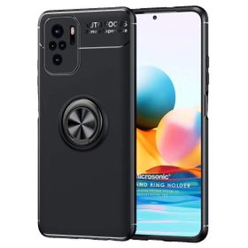 Microsonic Xiaomi Poco M5S Kickstand Ring Holder Siyah Kılıf