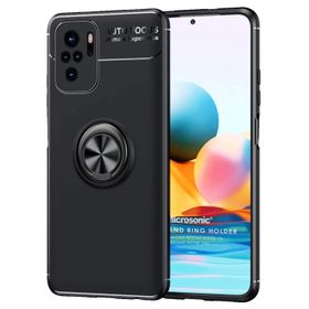 Microsonic Xiaomi Poco M5S Kickstand Ring Holder Siyah Kılıf