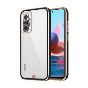 Microsonic Xiaomi Poco M5S Laser Plated Soft Siyah Kılıf