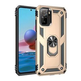 Microsonic Xiaomi Poco M5s Military Ring Holder Gold Kılıf
