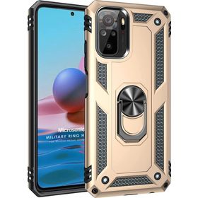 Microsonic Xiaomi Poco M5s Military Ring Holder Gold Kılıf