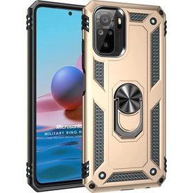 Microsonic Xiaomi Poco M5s Military Ring Holder Gold Kılıf