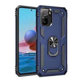 Microsonic Xiaomi Poco M5s Military Ring Holder Lacivert Kılıf