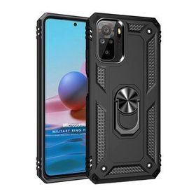Microsonic Xiaomi Poco M5S Military Ring Holder Siyah Kılıf