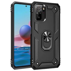 Microsonic Xiaomi Poco M5S Military Ring Holder Siyah Kılıf