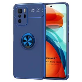 Microsonic Xiaomi Poco X3 GT Kickstand Ring Holder Lacivert Cep Telefonu Kılıfı