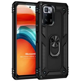 Microsonic Xiaomi Poco X3 GT Military Ring Holder Cep Telefonu Kılıfı