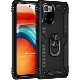 Microsonic Xiaomi Poco X3 GT Military Ring Holder Cep Telefonu Kılıfı