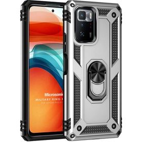 Microsonic Xiaomi Poco X3 GT Military Ring Holder Cep Telefonu Kılıfı