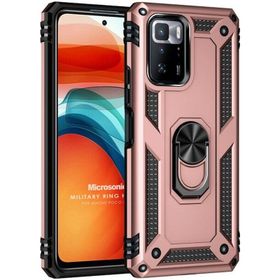 Microsonic Xiaomi Poco X3 GT Military Ring Holder Cep Telefonu Kılıfı