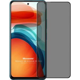 Microsonic Xiaomi Poco X3 GT Privacy 5D Gizlilik Filtreli Siyah Cam Ekran Koruyucu