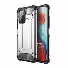 Microsonic Xiaomi Poco X3 GT Rugged Armor Gümüş Cep Telefonu Kılıfı