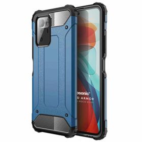 Microsonic Xiaomi Poco X3 GT Rugged Armor Mavi Cep Telefonu Kılıfı