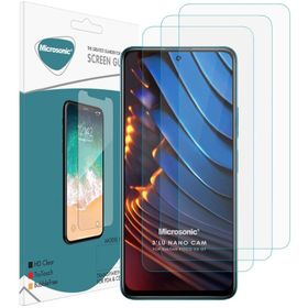 Microsonic Xiaomi Poco X3 GT Screen Protector Nano Glass 3 Adet Cam Ekran Koruyucu