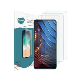 Microsonic Xiaomi Poco X3 GT Screen Protector Nano Glass 3 Adet Cam Ekran Koruyucu