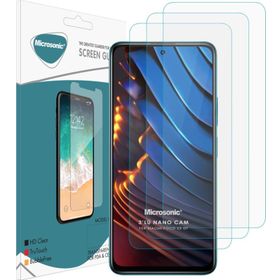 Microsonic Xiaomi Poco X3 GT Screen Protector Nano Glass 3 Adet Cam Ekran Koruyucu