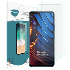 Microsonic Xiaomi Poco X3 GT Screen Protector Nano Glass 3 Adet Cam Ekran Koruyucu