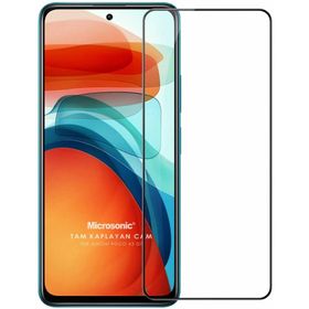 Microsonic Xiaomi Poco X3 GT Tam Kaplayan Temperli Siyah Cam Ekran Koruyucu