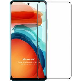 Microsonic Xiaomi Poco X3 GT Tam Kaplayan Temperli Siyah Cam Ekran Koruyucu
