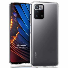 Microsonic Xiaomi Poco X3 GT Transparent Soft Beyaz Cep Telefonu Kılıfı