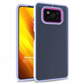Microsonic Xiaomi Poco X3 NFC Bright Planet Lila Cep Telefonu Kılıfı