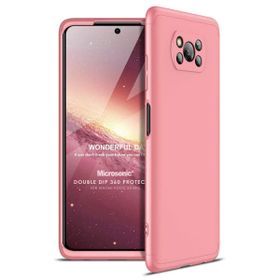 Microsonic Xiaomi Poco X3 NFC Double Dip 360 Protective Rose Gold Cep Telefonu Kılıfı