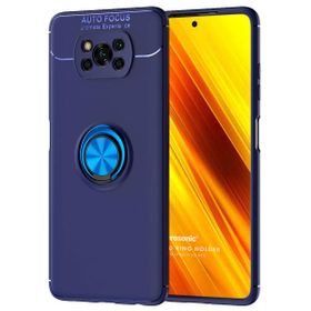 Microsonic Xiaomi Poco X3 NFC Kickstand Ring Holder Lacivert Kılıf