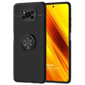 Microsonic Xiaomi Poco X3 NFC Kickstand Ring Holder Siyah Kılıf