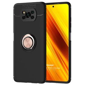 Microsonic Xiaomi Poco X3 NFC Kickstand Ring Holder Siyah Kılıf