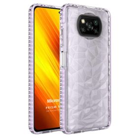 Microsonic Xiaomi Poco X3 NFC Prism Hybrid Mor Cep Telefonu Kılıfı