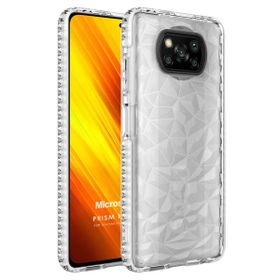 Microsonic Xiaomi Poco X3 NFC Prism Hybrid Şeffaf Cep Telefonu Kılıfı