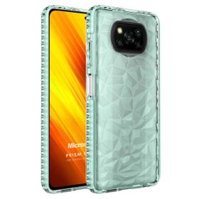 Microsonic Xiaomi Poco X3 NFC Prism Hybrid Yeşil Cep Telefonu Kılıfı