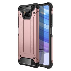Microsonic Xiaomi Poco X3 NFC Rugged Armor Rose Gold Cep Telefonu Kılıfı