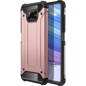 Microsonic Xiaomi Poco X3 NFC Rugged Armor Rose Gold Cep Telefonu Kılıfı