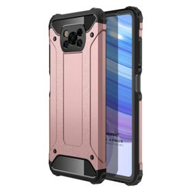 Microsonic Xiaomi Poco X3 NFC Rugged Armor Rose Gold Cep Telefonu Kılıfı