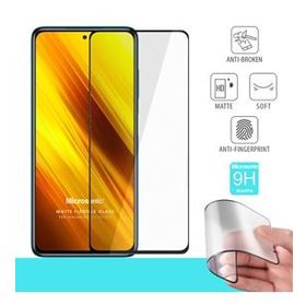 Microsonic Xiaomi Poco X3 NFC Seramik Matte Flexible Siyah Ekran Koruyucu
