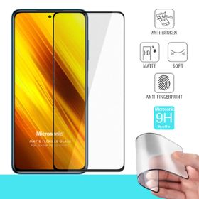 Microsonic Xiaomi Poco X3 NFC Seramik Matte Flexible Siyah Ekran Koruyucu