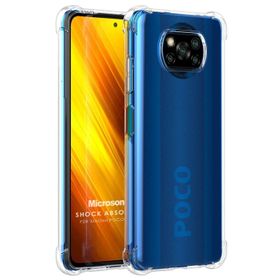 Microsonic Xiaomi Poco X3 Nfx Şeffaf Shock Absorbing Telefon Kılıfı
