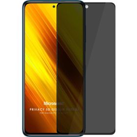 Microsonic Xiaomi Poco X3 Pro Privacy 5D Gizlilik Filtreli Siyah Cam Ekran Koruyucu