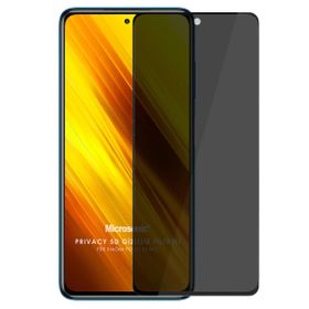 Microsonic Xiaomi Poco X3 Pro Privacy 5D Gizlilik Filtreli Siyah Cam Ekran Koruyucu