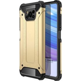 Microsonic Xiaomi Poco X3 Pro Rugged Armor Gold Cep Telefonu Kılıfı