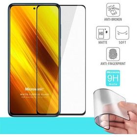 Microsonic Xiaomi Poco X3 Pro Seramik Matte Flexible Siyah Ekran Koruyucu
