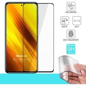 Microsonic Xiaomi Poco X3 Pro Seramik Matte Flexible Siyah Ekran Koruyucu