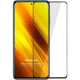 Microsonic Xiaomi Poco X3 Pro Tam Kaplayan Temperli Siyah Cam Ekran Koruyucu