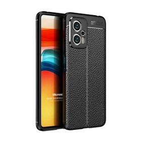 Microsonic Xiaomi Poco X4 GT Deri Dokulu Silikon Siyah Cep Telefonu Kılıfı