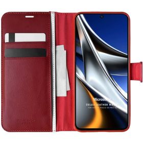Microsonic Xiaomi Poco X4 Pro 5G Delux Leather Wallet Cep Telefonu Kılıfı