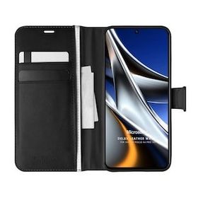 Microsonic Xiaomi Poco X4 Pro 5G Delux Leather Wallet Siyah Cep Telefonu Kılıfı