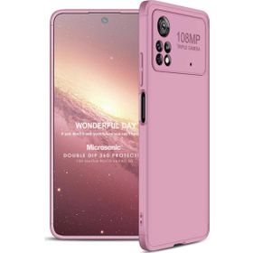 Microsonic Xiaomi Poco X4 Pro 5G Double Dip 360 Protective Rose Gold Cep Telefonu Kılıfı