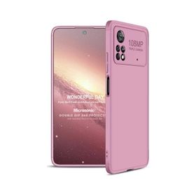 Microsonic Xiaomi Poco X4 Pro 5G Double Dip 360 Rose Gold Cep Telefonu Kılıfı