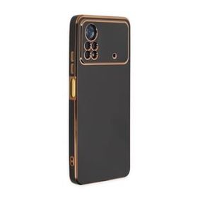 Microsonic Xiaomi Poco X4 Pro 5G Olive Plated Siyah Cep Telefonu Kılıfı
